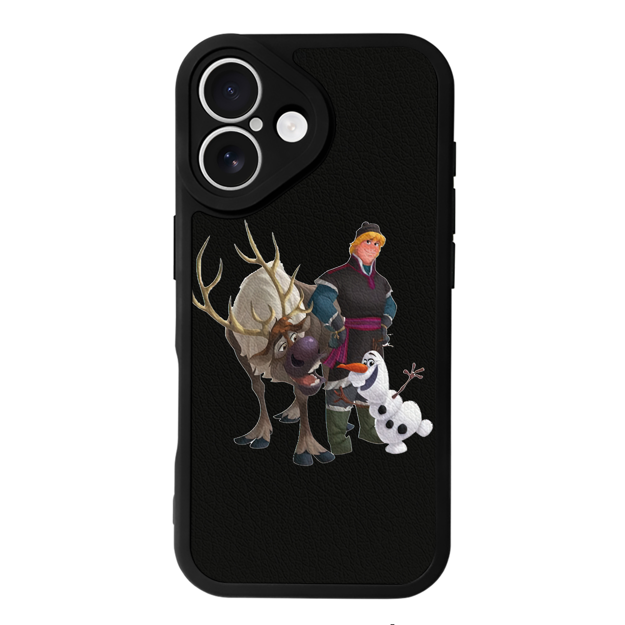 （画像用） アナと雪の女王 アンナ エルサ Frozen Anna Elsa 【iPhone 16シリーズ対応】シリコンスマホケース（レザー調） 材質：シリコン